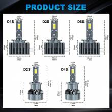 S&D 原装 D1S D3S LED 汽车大灯灯泡 D2S D4S D8S H7 H11 9005 HB3 9006 HB4 Canbus 汽车灯即插即用 55W 汽车配件 12V 6500K