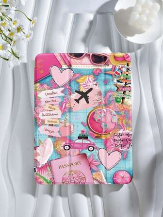 Travel IPad Case,Compatible With IPad 9.7/10.2/10.5/10.9/12.9/Pro 11, 10th Gen,Compatible With Samsung Galaxy Tab S6 Lite 10.4 Inch,Compatible With Kindle Paperwhite 12th Gen 2024,Kindle (11th Generation) 2022 Release,Soft Anti-Fall Protection,Smart Stand/Automatic Wake Up/Sleep