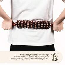 Neuer Holz-Biegewellen-Oberschenkel-Massagegerät Muskelroller-Stab für Outdoor-Sport Taille und Oberschenkel Rollenmassagegerät Frauen Yoga Fitness Muskelentspannungswerkzeuge