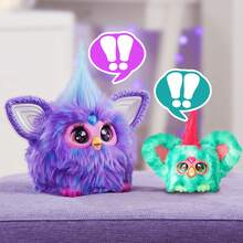 Hasbro Furby Furblets Mello-Nee Mini Friend, 45+ Sounds, Summer Chill Music & Furbish Phrases, Electronic Plush Toys, Watermelon Red & Green, Back To School Gifts, Ages 6+