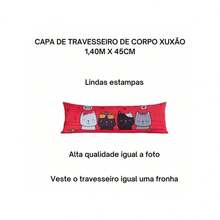 Capa De Travesseiro Corpo Gigante Fronha Estampada 1,45x0,45 - Emotion - Visão 5