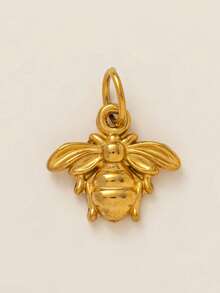 1件新款时尚不锈钢辣椒、马蹄铁、心形、五角星、太阳、贝壳造型吊坠，18K镀金，DIY饰品配件，可作项链、手链、钥匙扣，易于搭配，也可作为精致吊坠佩戴。 - 金色 - 查看 14