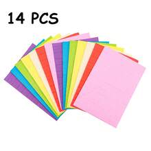 7 pièces/14 pièces Tampons en papier nid d'abeille pour œuvres d'art, artisanat et décorations de fête. Tampons en tissu nid d'abeille de couleurs assorties pour l'artisanat 3D et les cartes pop-up DIY