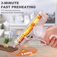 2600mAh Wireless Hot Melt Glue Gun, Rechargeable Lithium Battery Powered For DIY, School, Home Repair