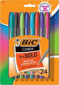 BIC Cristal Xtra Smooth Ballpoint Pen, Medium Point (1.0mm), Blue, 10-Count - 什錦 - 查看 10