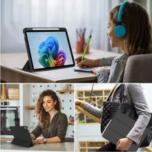 Compatible For Apple IPad 9.7 Case 2018 IPad 6th Generation Cases/2017 IPad 5th Generation Case With Pencil Holder, Slim Soft Silicone Smart Trifold Stand Protective Cover Auto Sleep/Wake Compatible With 10.2/Pro10.5Trifold Stand Smart Case For Ipad Air3 For IPad 10th Generation Case [11-Inch 2025/10.9 Inch 2022] - 黑色 - 查看 7