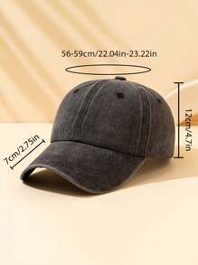 1pc Unisex Plain Vintage Distressed Baseball Cap Sun Hat Trucker Hat, Suitable For Daily Outings, Hiking, Vacation