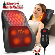C-Shaped Back Massager With Heating Function, Built-In 2000mAh Battery, Massages Neck And Back, 3D Kneading Massage Pillow, Suitable For Back, Neck, Shoulder, Leg, Great Gift For Men, Women, Parents, Relaxation At Home, Office And Car - Black - View 6
