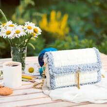 3/6pcs Cross Stitch Net DIY Crochet Bag Making Kit, Grid Bag Plastic Canvas Shapes Patterns, Handmade Craft, Knitting, Gift, Customized, Adult Handicraft, Sewing Supplies, DIY Crochet, Handicraft Kit, Bag Bottom Board, Bag Accessories, Suitable For Sewing Tools, Sewing Accessories, Art Accessories