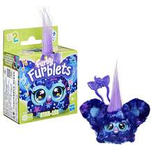 Hasbro Furby Furblets Star-Lee Mini Friend, 45+ Sounds, Galaxy Music, Speaks Only Furbish, Electronic Plush Toys, Interactive Pets, Dark Blue, Back To School Gifts, Ages 6+