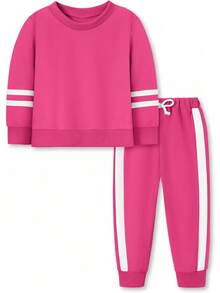 Toddler Girl Clothes Fall Winter Outfits Long Sleeved Pullover Sweatshirt + Sweatpants Pcs Casual Sweatsuits Sets