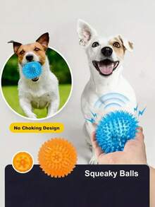 1pc/2pcs/3pcs/4pcs Pet Chew Squeaky Ball Soft TPR Floating Dog Pool Toy, Reduce Anxiety, Fetch Toy, Teeth Cleaning, Interactive Dog Toy, Suitable For Small & Medium Pets, No Battery