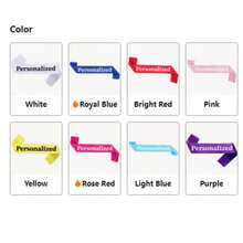 Customizable Elegant Blue Polyester Shawl With White Text - Suitable For Graduation Ceremony, Formal Events And Special Occasions | Customizable Text | Polyester