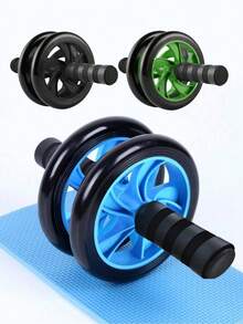 1pc Beginner Ab Wheel, Abdominal Roller Wheel, Silent Fitness Core Trainer, Unisex Home Workout Equipment For Abs Muscle - Blue - View 7
