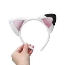 1 pièce/2 pièces Bandeau mignon à oreilles de chat, bandeau de maquillage doux et créatif en peluche pour le lavage du visage, accessoires pour cheveux en forme d'oreilles de chat pour femmes, serre-tête, cerclé de cheveux, bandeau pour femmes, accessoires de tête pour tenues d'automne - Multicolore - Voir 3