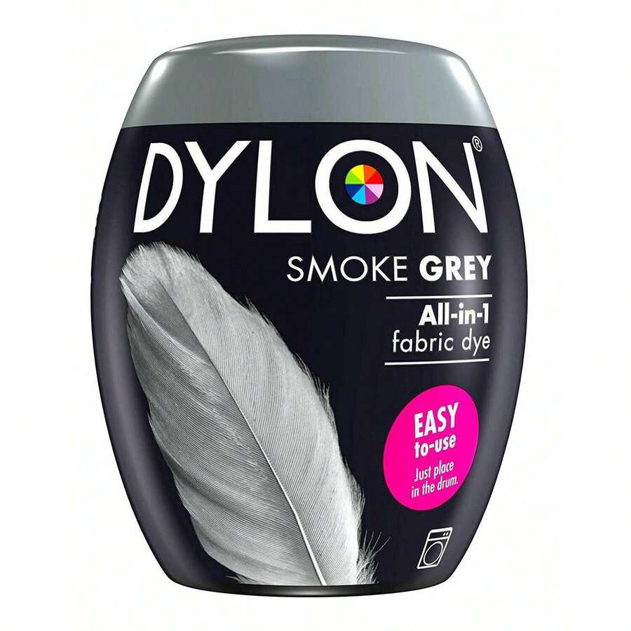 Dylon Washing Machine Fabric Dye Pod 350g Single Pack For Clothes, Home Textiles And Soft Furnishings, Ideal For Easy Colouring And Refreshing Fabrics At Home - Grey - View 1