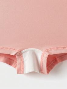 Balabala Girls Cotton Underwear 3 Packs Boxer Briefs Anti-Bacterial - White and Red - View 6