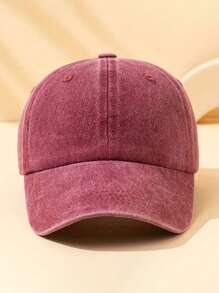 1pc Unisex Plain Vintage Distressed Baseball Cap Sun Hat Trucker Hat, Suitable For Daily Outings, Hiking, Vacation