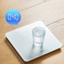 Midea CW6 Smart Scale With High-Precision LED Display For Accurate Measurements And Fitness, Weight Loss, And Health Management - White - View 1