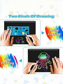 Zestaw do rysowania na papierze dla dzieci: 2 zestawy do rysowania na papierze, prezenty dla dzieci w wieku od 3 do 12 lat, dziewcząt, chłopców, uczniów, nastolatków, nagrody