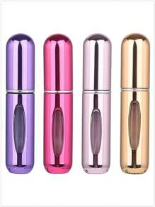5pcs/4pcs/3pcs/2pcs/1pc Portable Refillable Travel Perfume Bottles, 5ml Travel Size Atomizer Sprayer, Pocket Perfume Containers, Travel Spray Bottles, 5ml Bottom Refill Perfume Decant Vials, Reusable Travel, Pressing Dispenser Sample Bottles, Back To School Essentials, Small Water Bottles For School, Women Decorative Accessories - Multicolor - View 63