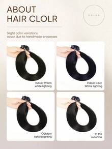 U-Tip Hair Extensions, Nail-Tip Hair Extensions, Straight Hair, U-Tip Keratin Fusion Hair Extensions, Invisible Nail-Tip U-Tip Hair Extensions - S1B - View 6