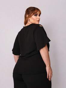Plus Size Women Tops - màu đen - Xem 4