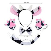 Neuer Ankunft stilvoller, einfacher, vielseitiger, übertriebener, süßer Kuh Horn Ohren Haarreif, modischer Kopfschmuck für Kostümpartys, Bühnenauftritte, Make-up, Cosplay, Halloween