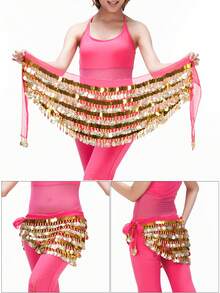 Đai lưng múa bụng lấy cảm hứng từ Ả Rập - Dây quấn cồng chiêng bằng đồng 5 lớp 288 xu dùng cho biểu diễn và sự kiện lễ hội - Nhiều màu - Xem 17