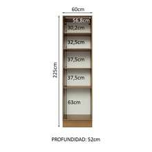 Despensero Alacena Multiuso Organizador Madesa 3 Puertas Color Marrón y Blanco - Marrón y Blanco - Ver 3