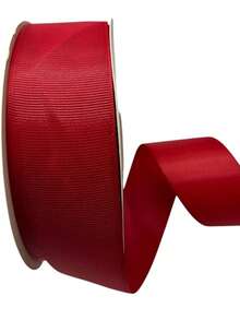 Popotillo o falla 4 cm ancho x 45 metros largo listón decorativo manualidades fiesta decoración resistente varias aplicaciones colorido - Rojo - Ver 1