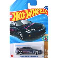 Hot Wheels 玩具车 1:64 比例车辆，可玩耍或展示，模具 25P/25M/25E 铸造汽车收藏仿真玩具标致汽车模型合金跑车批量蝙蝠船 W1 日产 Skyline 梅赛德斯奔驰科尼赛克摩托车合金 C4982 小型车 GTC 收藏爱好者男孩礼物玩具车模型 1 件