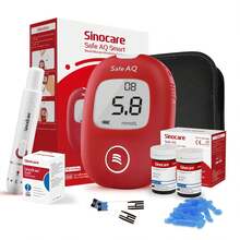 AQ Smart Blood Glucose Monitor Fullset In Mmol/L With 100 Test Strips - KIT With 100 Strips - View 1