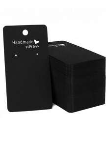 10/50/100件耳环展示卡，珠宝包装卡，心形耳环收纳卡 - 首飾卡 - 查看 8