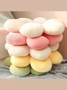 Christmas Decoration 1pc 6-Petal Flower Shaped Cushion/Plush Throw Pillow, 40cm/15.74inch, 9 Colors, Suitable For Halloween, Thanksgiving, Christmas, Mother's Day, New Year, Valentine's Day, Easter, Bedroom, Living Room, Vehicle, Outdoor Holiday Decor