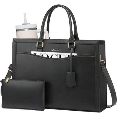 LOVEVOOK Laptop Tote Bag For Women Office Work Bag Briefcase Fit For 15.6 Inch Laptop Large Capacity Teacher Bag Handbag