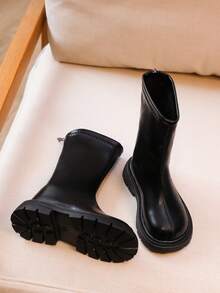 时尚新款女士高筒靴，及膝马靴，防滑高筒靴 - 黑色 - 查看 5