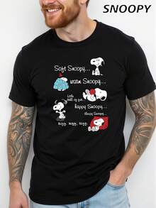 Soft  Warm  Little Ball Of Fun Casual Men's Summer Short Cute  Print Pattern Comic Knit