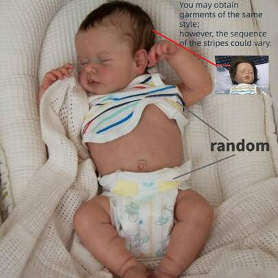 18 英寸逼真重生婴儿娃娃，3D 彩绘皮肤，血管清晰可见，如同真实婴儿，可爱手工艺术全身乙烯基女孩娃娃重生玩具，逼真的新生儿真实婴儿娃娃，适合儿童的绝佳礼物