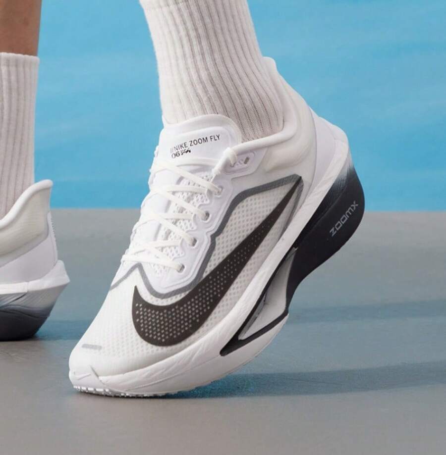 Nike 男鞋ZOOM FLY 6運動鞋跑步鞋 - 白色 - 查看 1