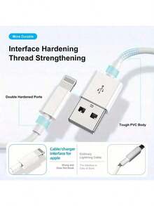 Eu Plug 18W Fast Charging Data Cable, Fast Charger Adapter, Compatible With Full Series, 18W Charging Adapter + 3.3ft USB To Lightning, 18W USB Charger, EU Plug Power Adapter Wall Charger, Compatible With IPhone 14, 13, 12, 11 Pro Max EU Plug Charger ,Christmas Gift/ Gift For Family