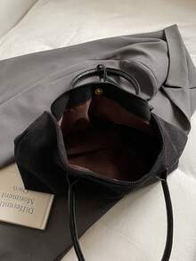 1 Stück Damen Shopper mit hoher Kapazität, Damen PU-Leder Schultertasche, Handtasche für Mädchen, klassisch, einfach, Designer, Business-Stil, Mode-Pendlertasche, schwarz, weiß, braun, silber