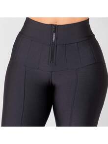 CALÇA LEGGING LIPO MODELADORA SUPLEX SUPER POWER COM BOLSOS - Preto - Visão 4