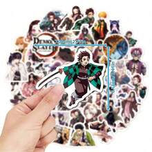 50张 Aniplex 官方授权贴纸 混合装 鬼灭之刃 动漫卡通贴纸 儿童笔记本电脑 滑板玩具贴纸 (鬼灭之刃) - 彩色 - 查看 6