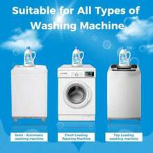 Washing Cleaner Descaler 12 Pack - Deep Cleaning Tablets HE Front Loader & Top Load Washer, Septic  -Friendly Deodorizer, Clean Inside Drum And Laundry Tub Seal - 12 Month Supply  Multifunction Strong Deodorization - 彩色 - 查看 2
