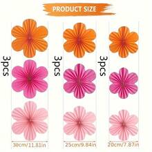 9 Stücke Blumen Papierblumen Hängedekoration, bunte Mischfarben, Innen-/Außenbereich Festdekoration, geeignet für Geburtstagsfeiern, Jahrestags-Feiern, Heimdekoration, Weihnachtsdekoration und Outdoor-Veranstaltungen, Karnevalsfeste und Klassenzimmerdekoration, um eine fröhliche Atmosphäre zu schaffen, sehr geeignet für Weihnachten, Neujahr