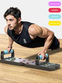 Multifunctional Push-Up Board Training Board For Men, Chest And Abdominal Muscle Training, Plank Support Auxiliary Home Fitness Equipment, Strength Training Wrist And Forearm Fitness Device - Multicolor - View 1