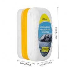 H4Cacle 汽车玻璃油膜去除刷挡风玻璃清洁剂，挡风玻璃翻新玻璃油脂水渍清洁剂，防水防雨玻璃清洁剂，适用于汽车挡风玻璃视觉清洁和汽车美容 - 486 - 查看 2