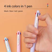 Multi-Color Ballpoint Pens, 4-In-1 Colored Pens 0.Medium Fine Point,Ballpoint Pens Planner Journaling,Assorted Ink, 6-Count - 1 - Xem 4