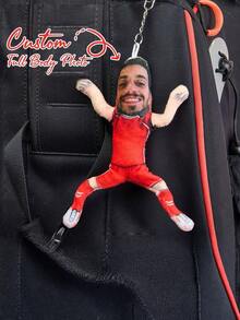 1pc Customized Funny Cute Plush Keychain, Personalized Full Body Pillow Keychain, Can Print Photos, Customize Face And Body Pillow Keychain, Creative Gift For Friends, Boyfriend, Girlfriend, Husband, Wife, Best Friends, Family, Unique Birthday Gift, Valentine's Day Gift, Anniversary Gift, Wedding Gift, Engagement Gift, Couple Gag Gift, Prank Gift - 彩色 - 查看 8